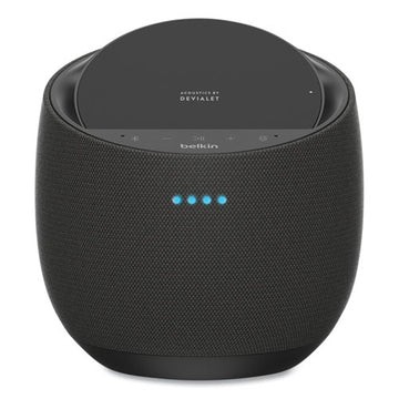 Belkin® Soundform Elite Hi-fi Smart Speaker Plus Wireless Charger, Black freeshipping - TVN Wholesale